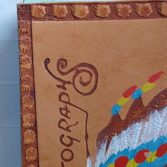 Vintage 1940s  Leather Bound Native American Autograph Banff Souvenir Book - Picture 3 of 12